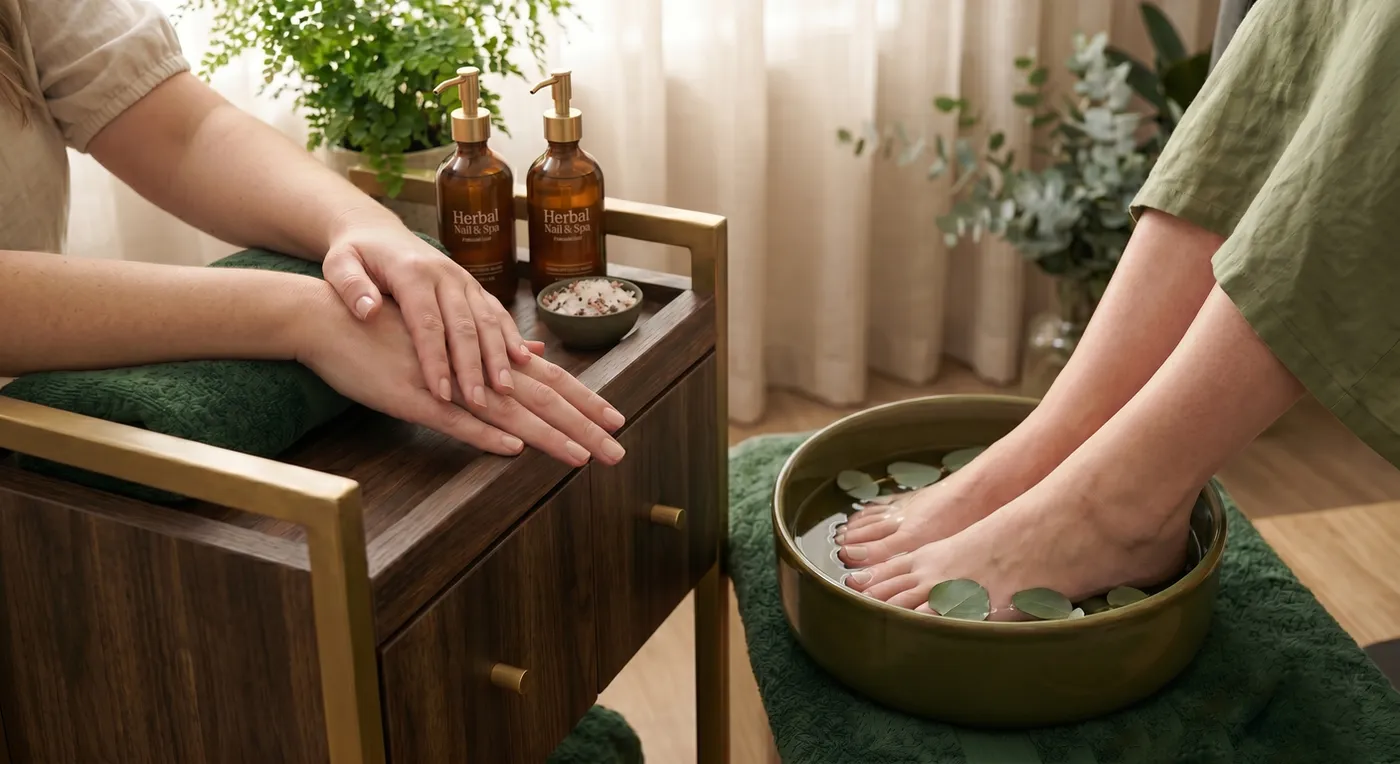 Manicure and pedicure